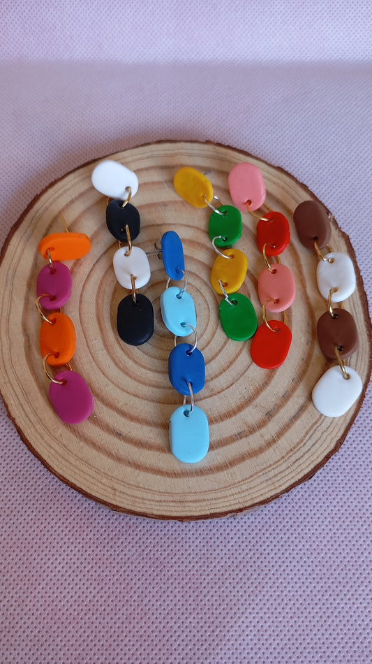 Pendientes bicolor