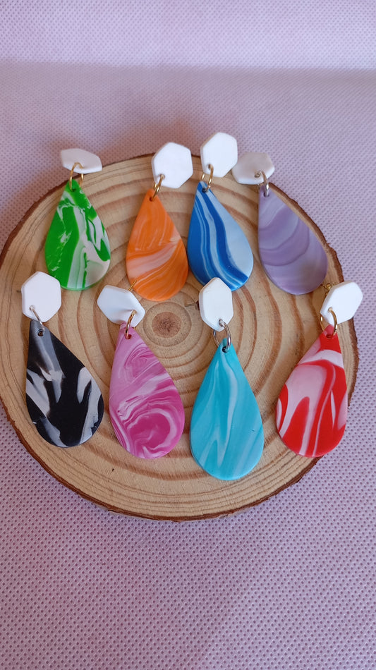 Pendientes gota vegetal