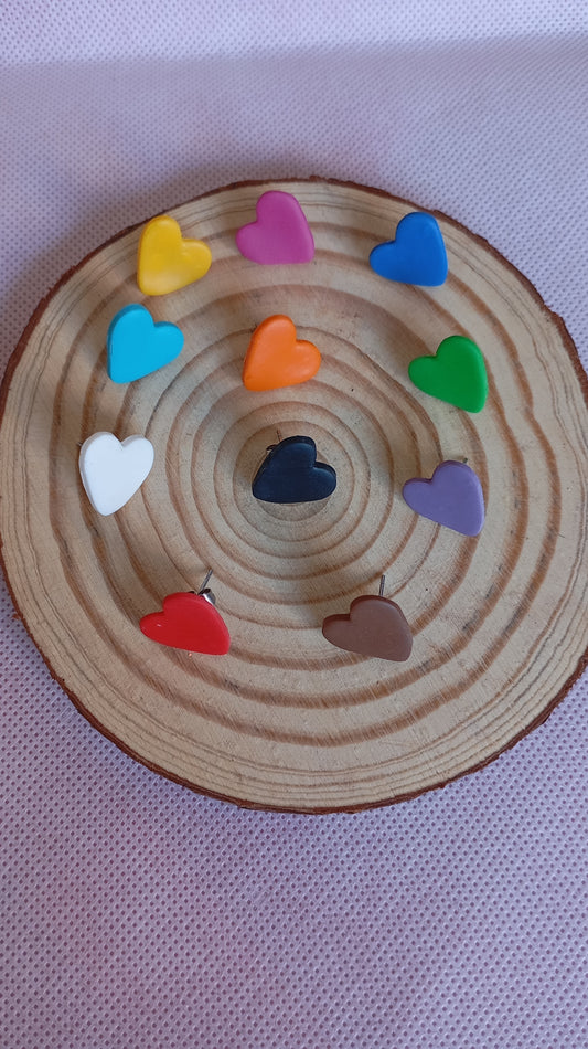 Pendientes mini corazones