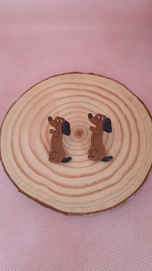 Pendientes de perro salchicha