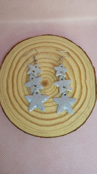 Estrellas purpurina plateadas